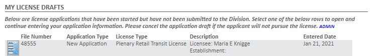 license-drafts